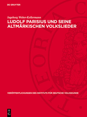cover image of Ludolf Parisius und seine altmärkischen Volkslieder